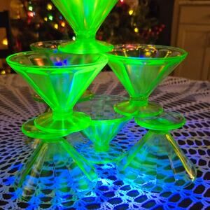 Antique 1920s Federal Glass Sherbet Dessert Cups